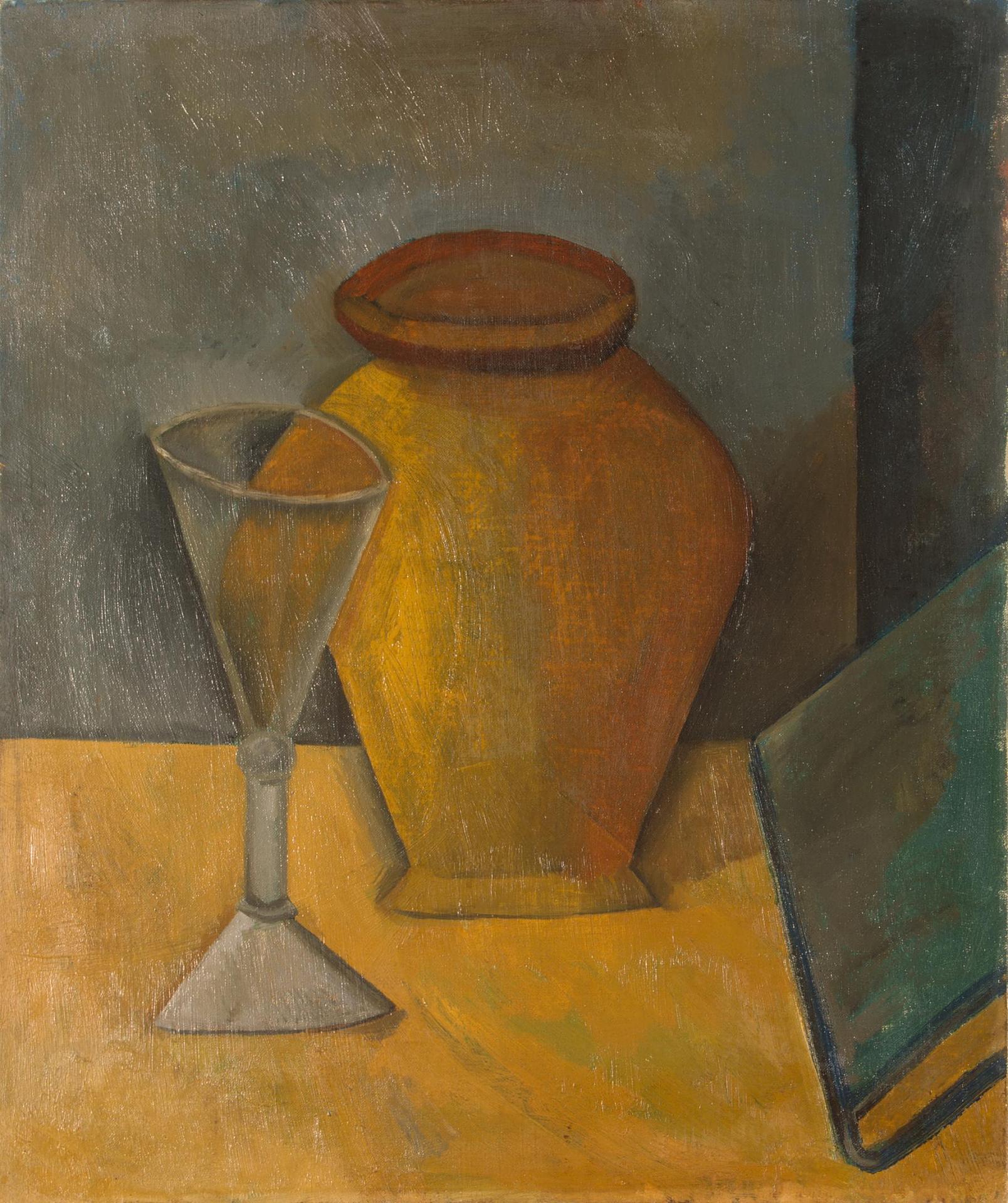 Picasso Pot, Glass and Book 1908